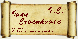 Ivan Crvenković vizit kartica